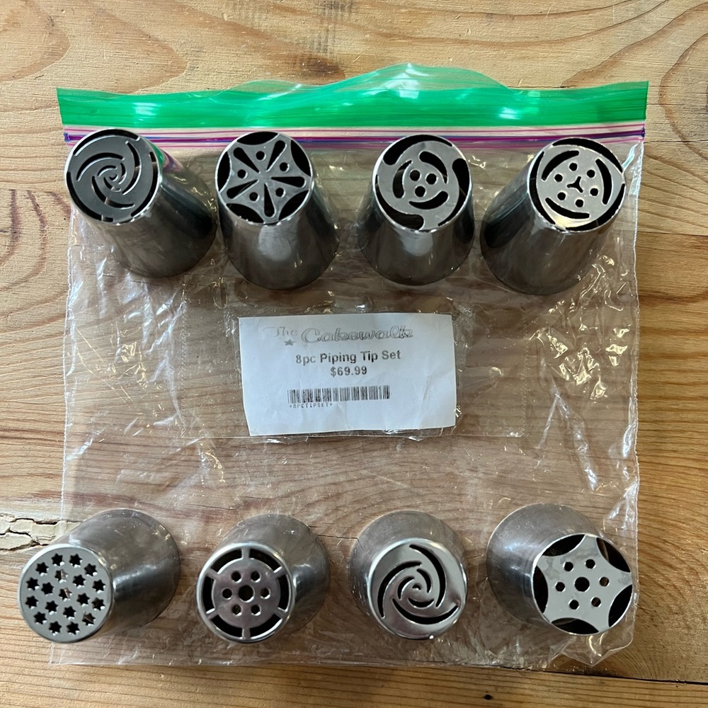 8 pc Piping Tip Set